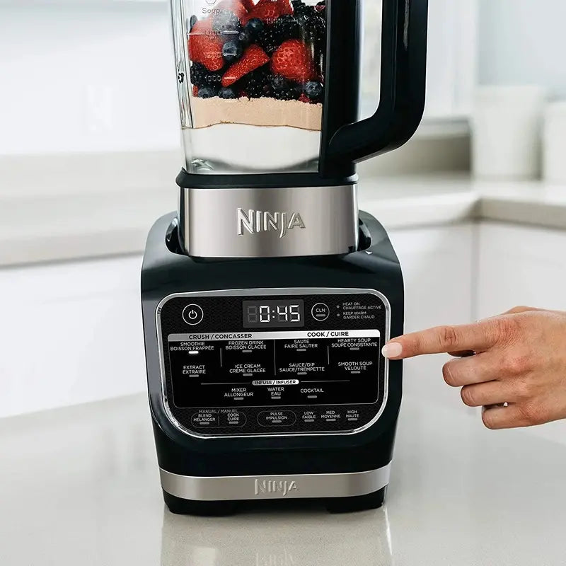 Ninja HB152 Cold & Hot Blender – 1400 Peak Watts, 64oz Nonstick Glass Pitcher