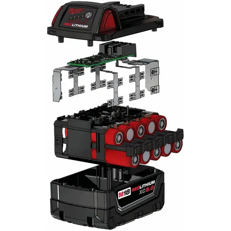 Milwaukee M18 XC High-Capacity Battery – 18V, 5.0 Ah Lithium-Ion Rechargeable Pack