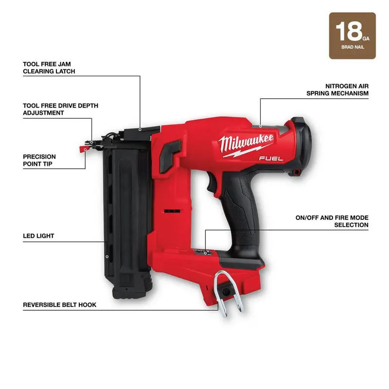 Milwaukee M18 FUEL 10-Tool Cordless Combo Kit – Includes Two 5.0Ah Batteries & Charger (2024 Model)