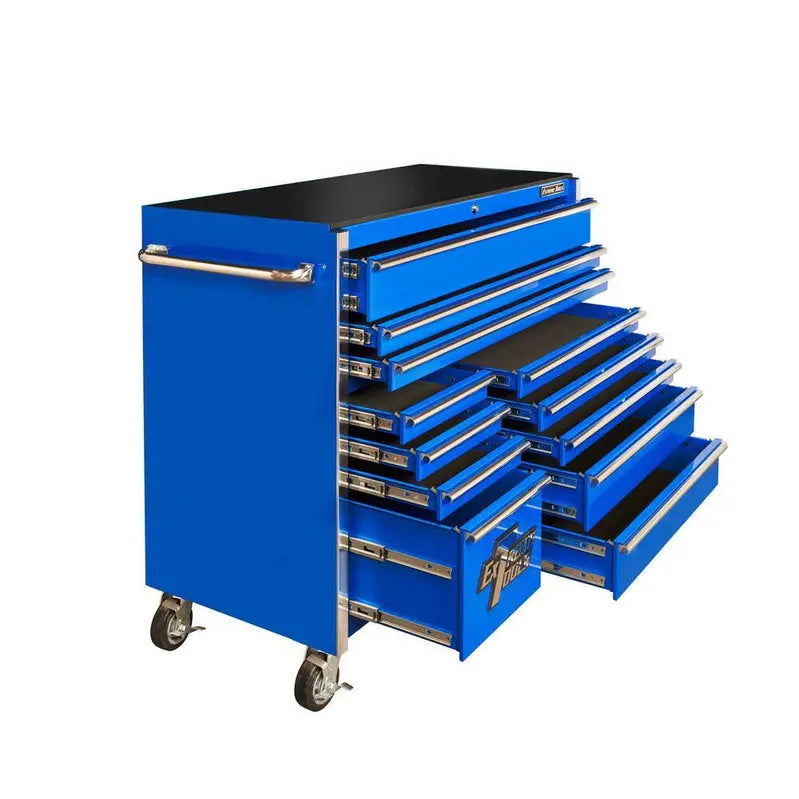 Extreme Tools THD552112RCBL Roller Cabinet – 55″ Blue 12-Drawer Professional Tool Chest