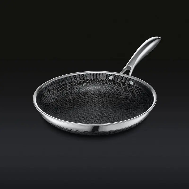 HexClad Hybrid Cookware Set – 6-Piece Stainless Steel Nonstick Pans