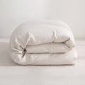 Natural-Linen Duvet Cover – Button Closure, Corner Ties, Breathable Fabric (Full/Queen Size)