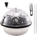 iPower 19″ Leaf Bowl Trimmer with Sharp Stainless Steel Blades for Wet & Dry Cutting