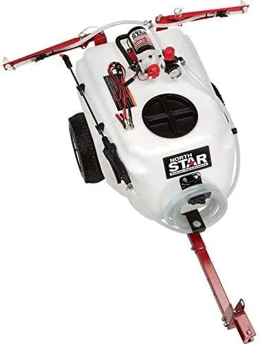 NorthStar 21-Gallon Tow-Behind Sprayer – 12V, 2.2 GPM, Dual Boom & Spot Application