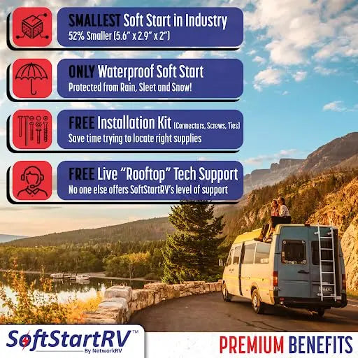 SoftStartRV RV AC Soft Start Kit  Reduces Startup Surge for 15K BTU Units