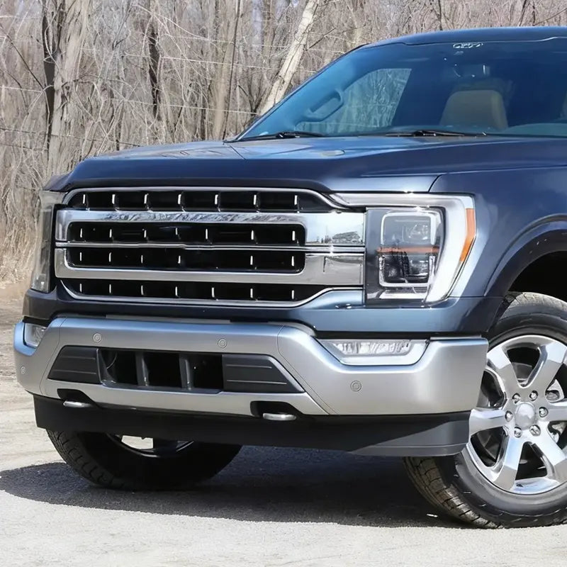 Modular Front Bumper for 2021–2023 Ford F-150 – Includes Parking Distance Sensor Holes