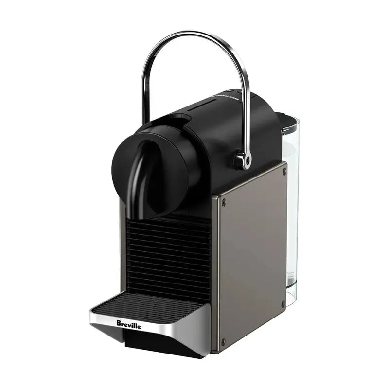 Nespresso Pixie Titan by Breville – Compact Espresso Machine with 19-Bar Pressure, Titanium Finish, BEC440TTN Model