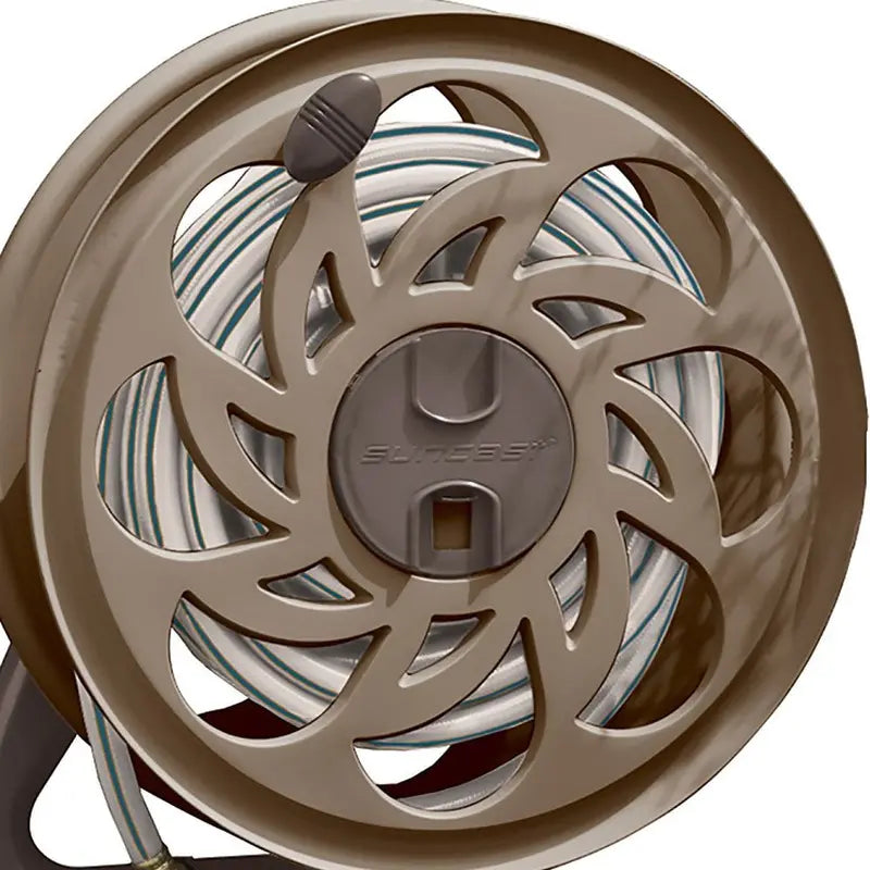Suncast CPLSTA125B 125 Wall-Mounted Side Tracker Garden Hose Reel for 5/8