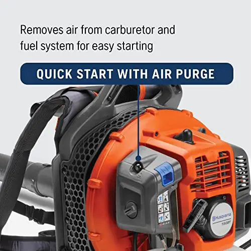 Husqvarna 150BT Backpack Leaf Blower Gas Powered, 51-cc 2.16-HP, 765-CFM, 270-MPH