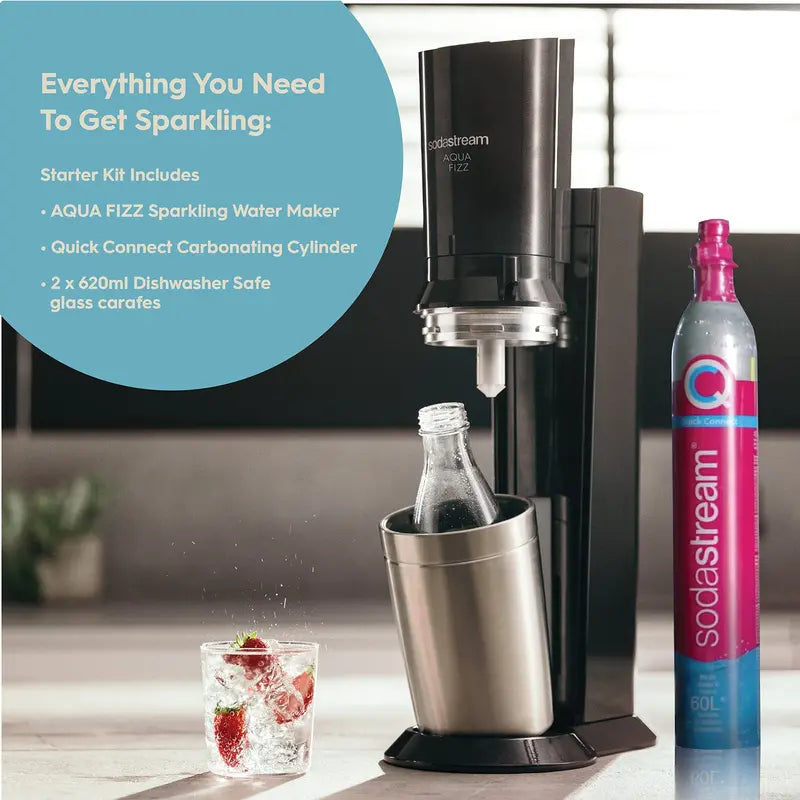 SodaStream Aqua Fizz Sparkling Water Maker for Homemade Carbonated Drinks