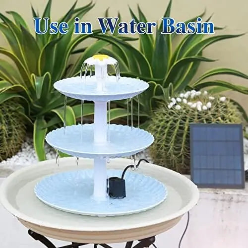 Upgraded 3.5W Solar Fountain Pump for Bird Bath  Detachable & Eco-Friendly