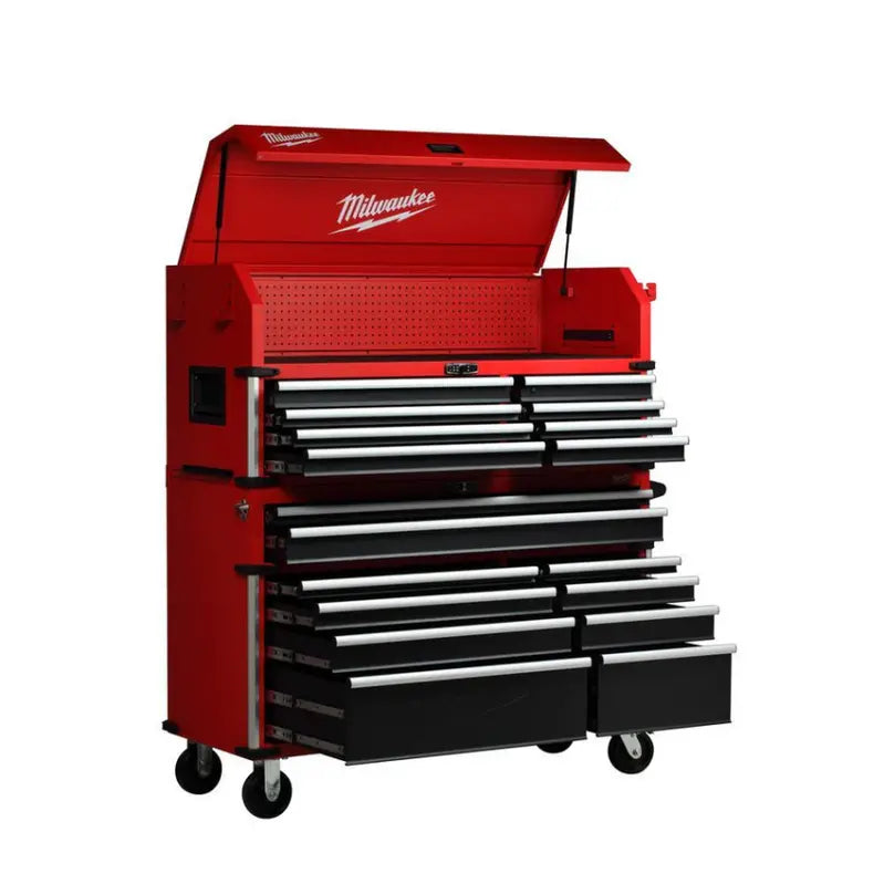 Industrial-Style 56-Inch 18-Drawer Tool Chest and Cabinet Combo – High-Capacity Rolling Storage System
