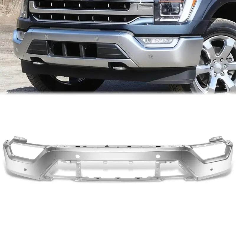 Modular Front Bumper for 2021–2023 Ford F-150 – Includes Parking Distance Sensor Holes