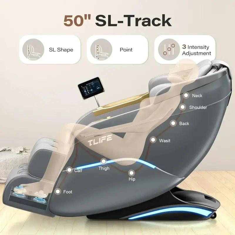 Zero Gravity Massage Chair – 160° Recline, Body Scan, and Shiatsu Therapy System