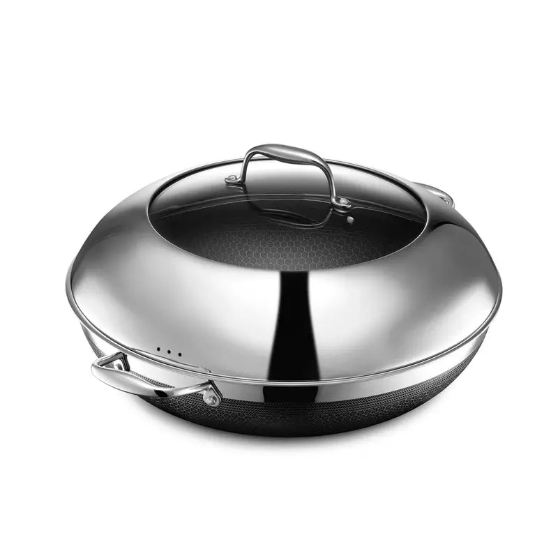 HexClad Hybrid Cookware Set – Dishwasher-Safe Nonstick Pans Compatible with All Stovetops