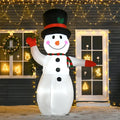 Homcom Inflatable LED Snowman for Indoor/Outdoor Christmas Decor