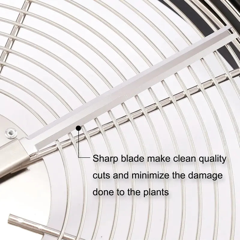 iPower 19″ Leaf Bowl Trimmer with Sharp Stainless Steel Blades for Wet & Dry Cutting