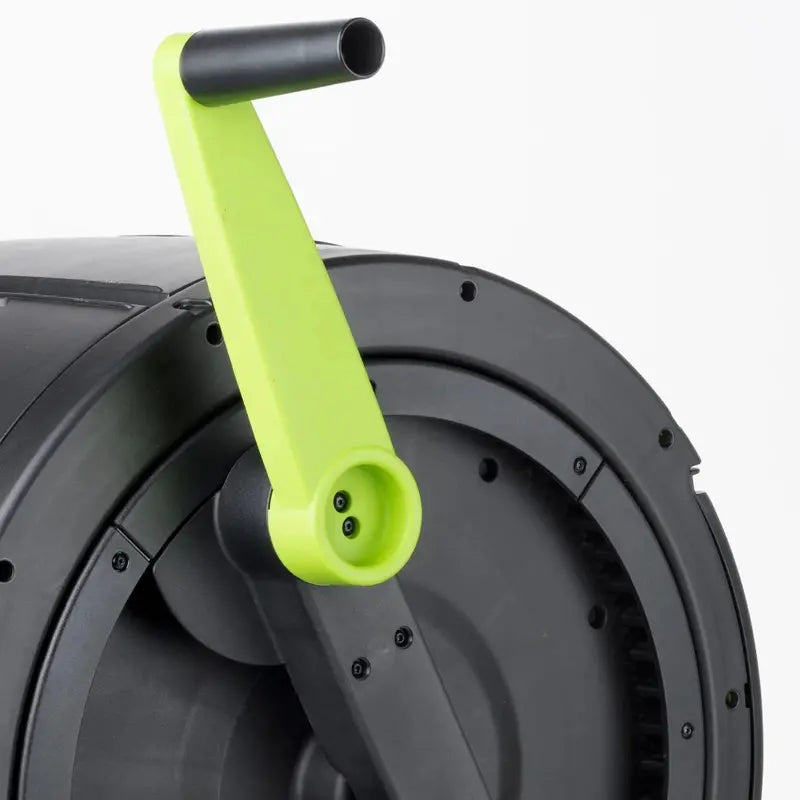 Maze 65-Gallon Dual-Chamber Compost Tumbler with Integrated Cart System