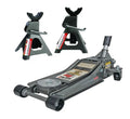 Pittsburgh 3-Ton Low-Profile Floor Jack + Stand Set – Rapid Pump Lift System for Home Mechanics