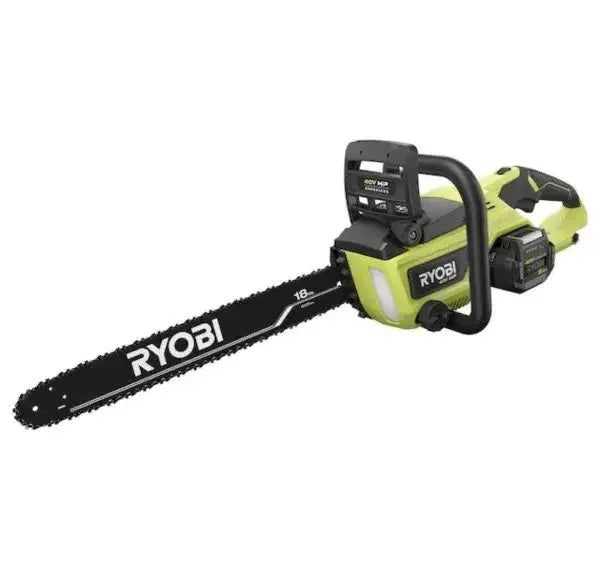 RYOBI 40V 18-Inch Cordless Chainsaw Kit – Brushless Motor, Includes Battery and Charger