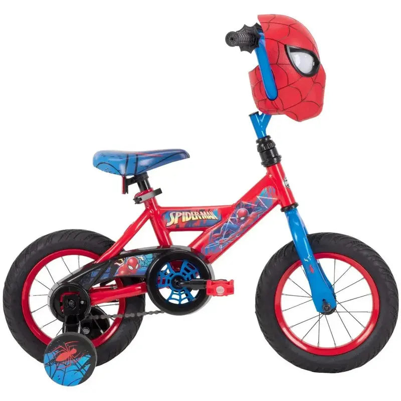Huffy Marvel Spider-Man 12″ Kids' Bike with Training Wheels – Easy-Assembly Ride for Ages 3–5
