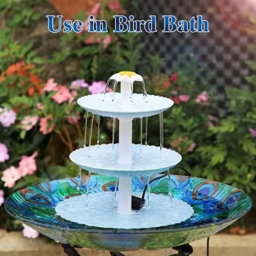 Upgraded 3.5W Solar Fountain Pump for Bird Bath  Detachable & Eco-Friendly
