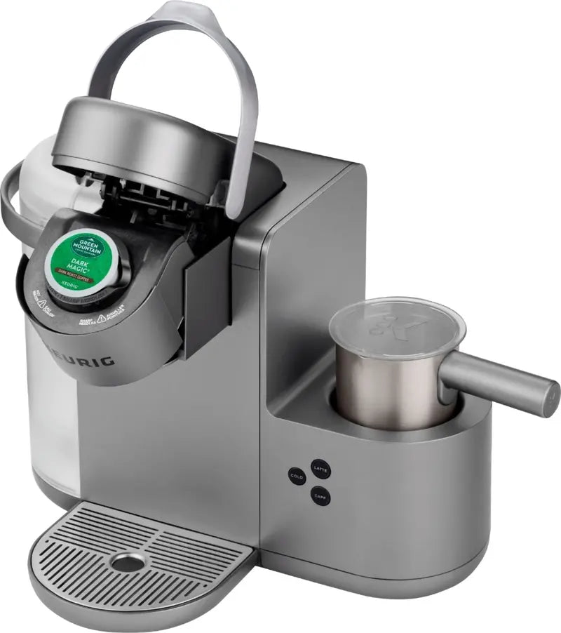 Keurig K-Cafe Special Edition Coffee Maker – Single-Serve Brewer with Built-In Milk Frother, Nickel Finish