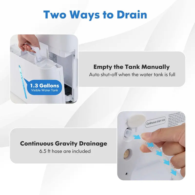 Smart 100-Pint Dehumidifier  Wi-Fi Enabled App Control, Alexa Compatibility & Coverage up to 5500 Sq. Ft.