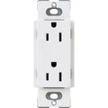 Lutron Claro 15 Amp Duplex Outlet White (CAR-15-WH) CAR-15-WH