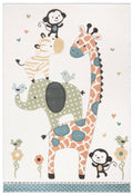 Safavieh 3 x 3 ft. Carousel Kids & Youth Square Rug Ivory