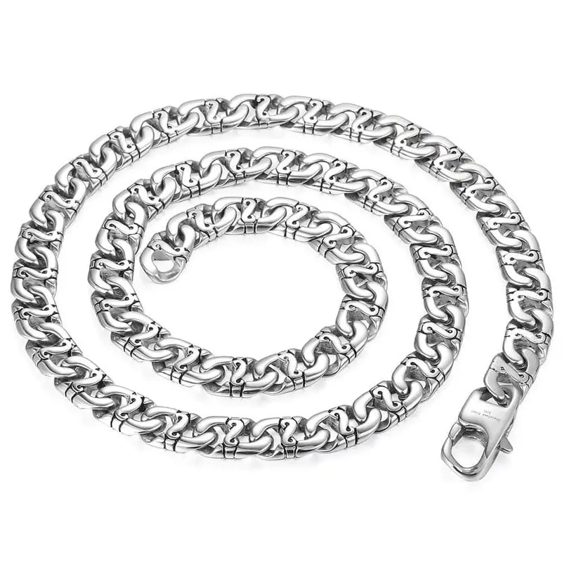 Men's Heavy Marina Chain in Polished Stainless Steel