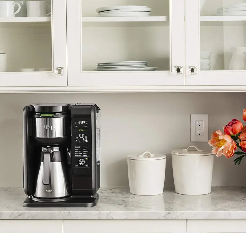 Ninja Hot & Cold Brew System – Auto-iQ Tea & Coffee Maker with Thermos & Milk Frother