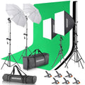 NEEWER Professional Photography Lighting Kit – Includes Softbox Lights, Light Stands, and Collapsible Backdrops