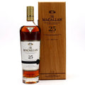 Macallan 25 Year Old Sherry Single Malt Oak Scotch Whiskey, 750 ml