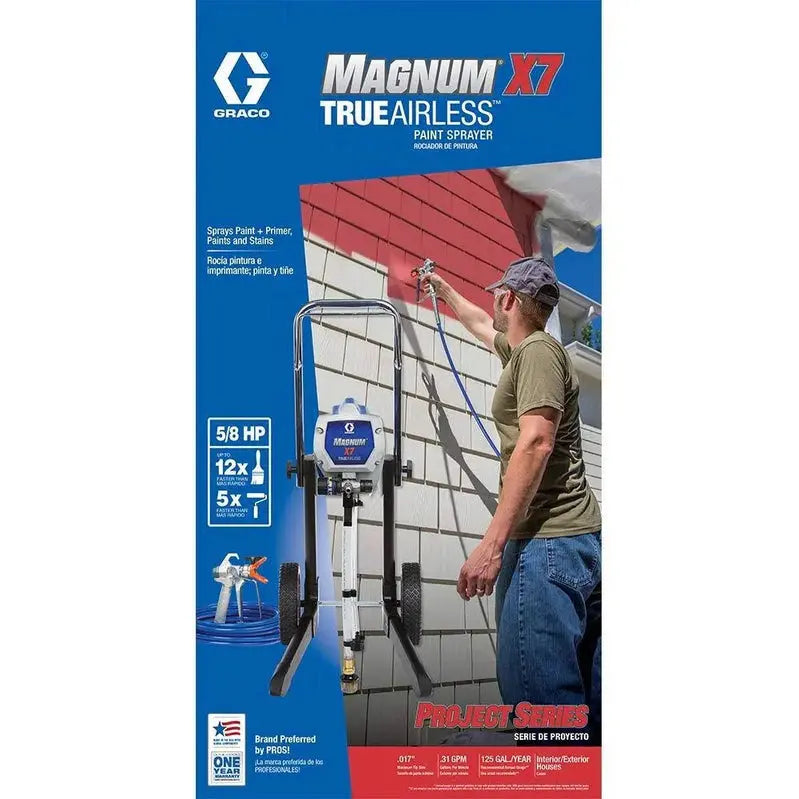 Graco Magnum X7 Airless Paint Sprayer – Professional Grade, 262805 Model