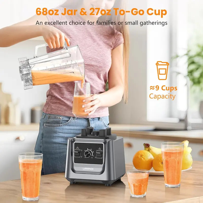 KitchenAid Professional Blender – 2000W Countertop System with 68oz Jar and 27oz Travel Cup