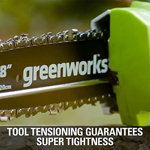 Greenworks 40V 8  Cordless 8  Polesaw + 20  Pole Hedge Trimmer Combo