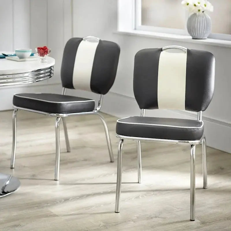 Simple Living Raleigh Retro Dining Set  5-Piece Modern Farmhouse Table and Chairs