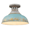 Golden Kinsley Semi Flush 0865 SF AGV Teal (Aged Galvanized Steel)