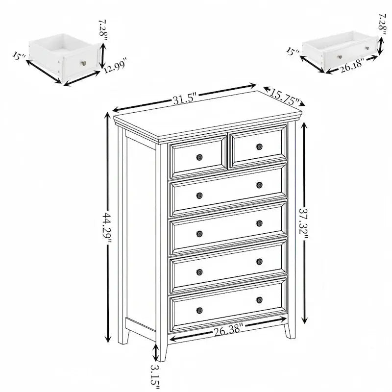 Modular Chest of Drawers – Closet Organizer & Clothing Storage Unit with Stackable Design
