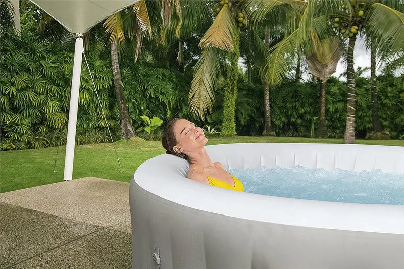Portable Inflatable Hot Tub – Heated Spa with 140 Bubble Jets, 4-Person Capacity