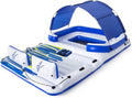 Tropical Breeze Inflatable Raft  Comfortable Floating Lounge for Pools and Lakes