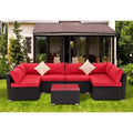 Moshannon 6-Person All-Weather Wicker Outdoor Seating Group – Includes Premium Cushions