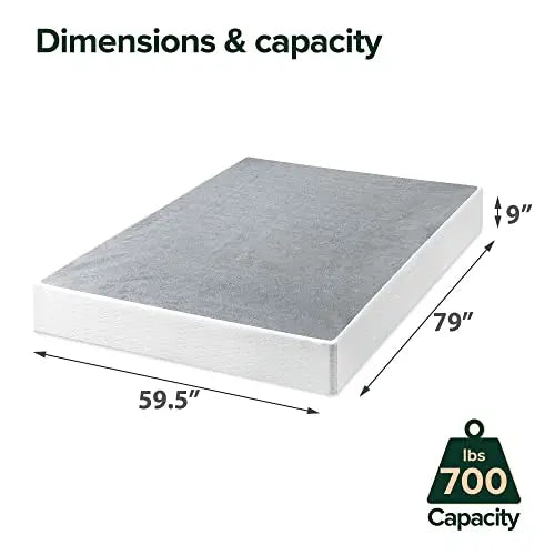 ZINUS 9 Inch Metal Smart Box Spring / Mattress Foundation / Strong Metal Frame