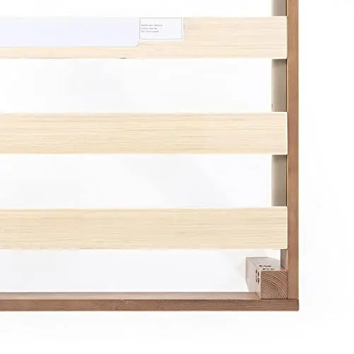Mellow Naturalista Classic   12 Inch Solid Wood Platform Bed with Wooden Slats