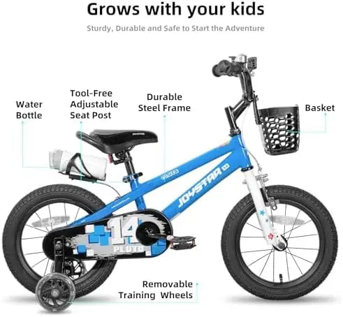 JOYSTAR Kids' Bicycles 12-20 Inch with Light-Up Training Wheels – Ages 3-12, Multiple Colors