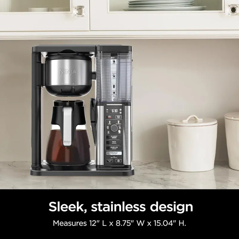 Ninja CM371 Hot & Iced XL Coffee Maker – Rapid Cold Brew, 8 Sizes, 12-Cup Carafe