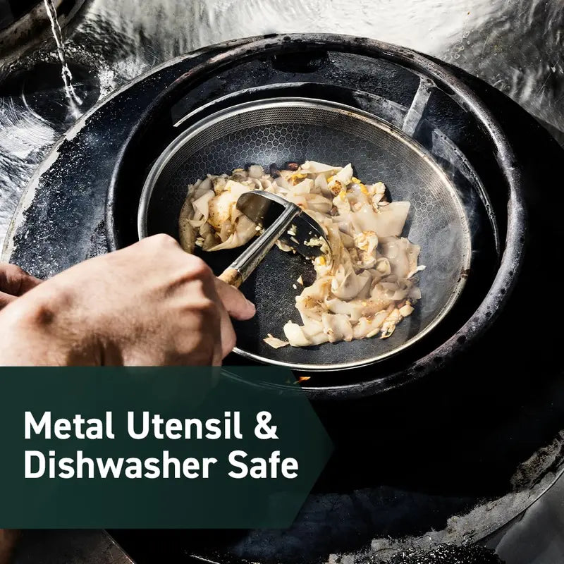 HexClad Hybrid Cookware Set – Dishwasher-Safe Nonstick Pans Compatible with All Stovetops
