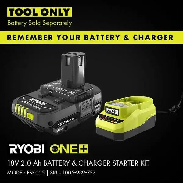 RYOBI ONE+ 18V Cordless Combo Kit  High-Pressure Inflator and Bright LED Work Light