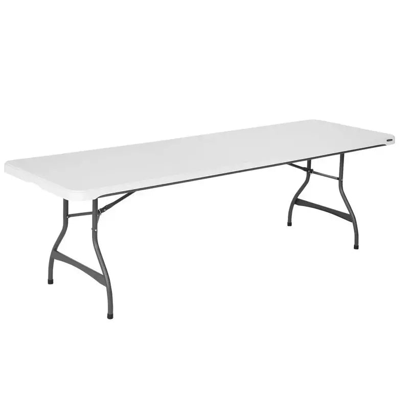 Lifetime Commercial-Grade 8-Foot Stacking Folding Table – Set of Four